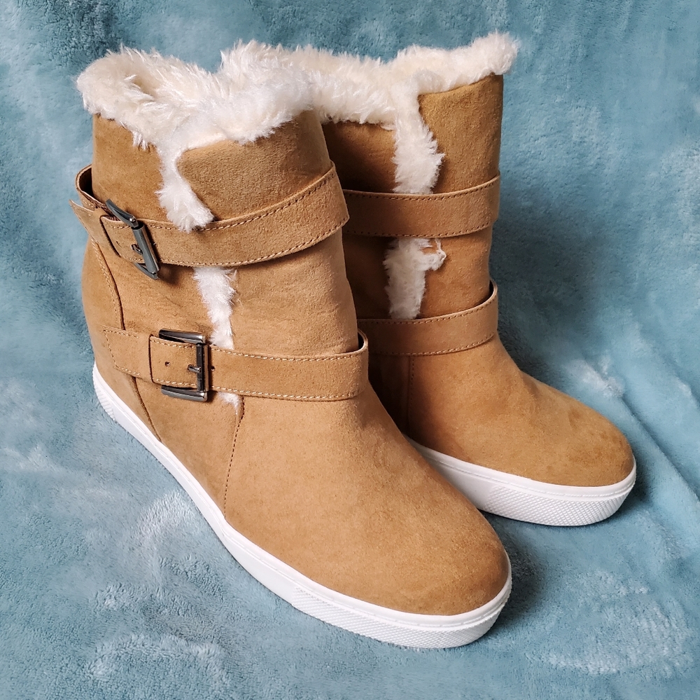 NWOT Madden Girl Wedge Boots